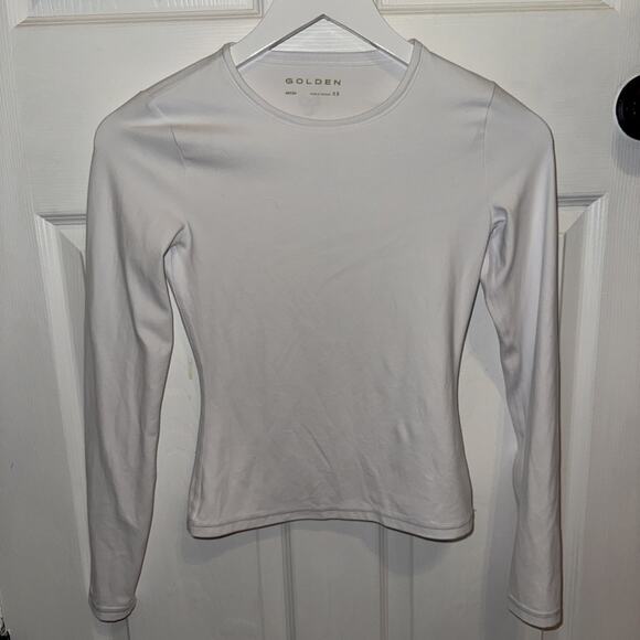 Aritzia Tops - Aritzia Golden Activewear Butter White Long sleeve Tee Size XS Women’s
